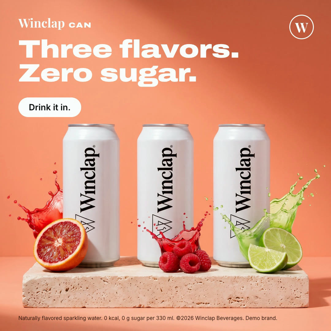 Winclap Can key visual ad, 1:1